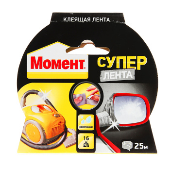 Супер Лента Момент 25 м (серебр) 1760300 (Хенкель) *1/6