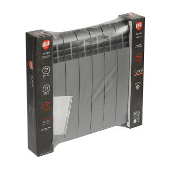 Радиатор биметаллический 8 секций Royal Thermo BiLiner, 500 мм, серый