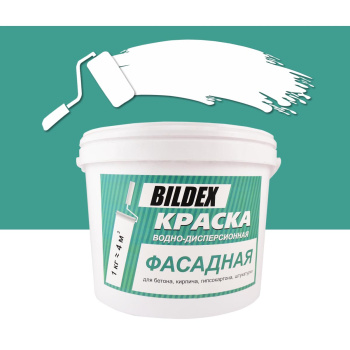 Краска акриловая фасадная 14 кг BILDEX матовая *1/48