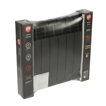 Радиатор биметаллический 8 секций Royal Thermo BiLiner, 500 мм, черный