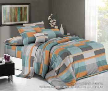 Постельное белье 1,5сп бязь Орхидея SHZY-2404ZXE 502 CM, наволочки 70*70 - 2шт *1