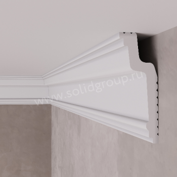 Плинтус потолочный С57/80 2м 75*28 (СОЛИД)  *52