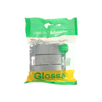Механизм выключателя "Glossa" 3-м. алюм. SchE GSL000331 *1