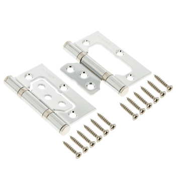 Петля без врезки 75*63*2,5мм ХРОМ CR (комплект 2шт.) AVERS *1/6/48