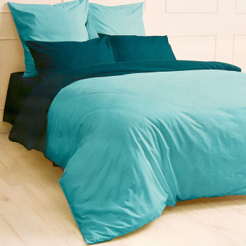 Постельное белье 1,5сп поплин Мастерская снов 10180 небесный, наволочки 70*70см - 2шт *1/9