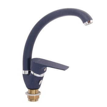 Смеситель для кухни Potato P59222-14 высокий излив (темно-синий) *1/10