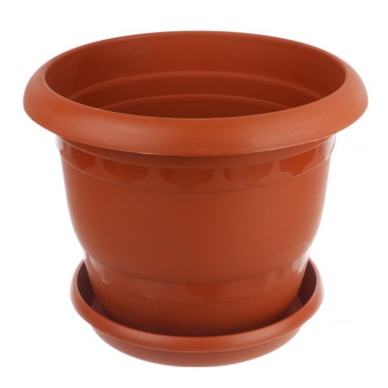 Кашпо пластм. "Toprak" 23,0л d верха 330мм h300мм с поддоном Терракот А5260тр (Копейск)  *1/5