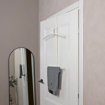 Вешалка надверная/настенная "Торонто 12" шир.440мм Белый ВКНТ12 Б ("ЗМИ") *1