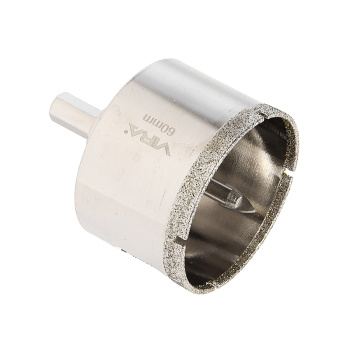 Коронка алмазная по керамике VIRA 60 мм, трехгранный хвостовик