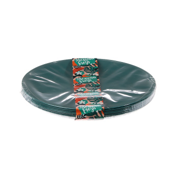 яяяТарелка пластм. мелкая д.200мм КОМПЛЕКТ 6шт. артPT104912578 ("Plast Team")  *1/24