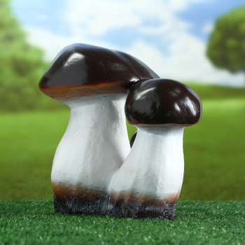 Садовая фигура "Гриб-боровик тройной" 25*23*23 см 460047