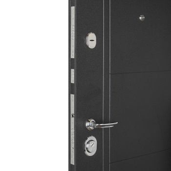 Дверь входная 2050х860х80 мм Форпост Эверест, правая, сандал серый