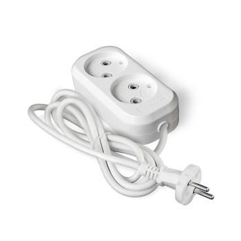 Удлинитель 2 розетки 10м б/з ПВС 2*0,75мм2 6А мощ.нагр 1300Вт Универсал У6-011 *1/30