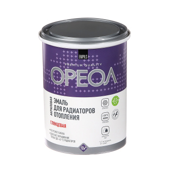 Эмаль для радиаторов акриловая белая 1,1 кг Ореол *6/336