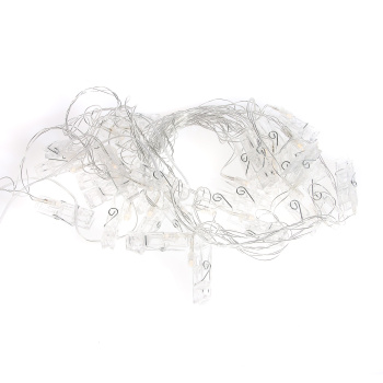 Гирлянда «Нить» Luazon Lighting, 5 м, 8 режимов, теплый белый, прищепки, 30 LED, IP20, 220 В Гирлянда «Нить» Luazon Lighting, 5 м, 8 режимов, теплый белый, прищепки, 30 LED, IP20, 220 В
