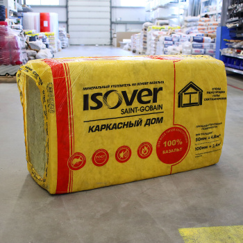 Утеплитель ISOVER Каркасный дом, 50 мм, 8 плит, 4.8 м² Утеплитель ISOVER Каркасный дом, 50 мм, 8 плит, 4.8 м²