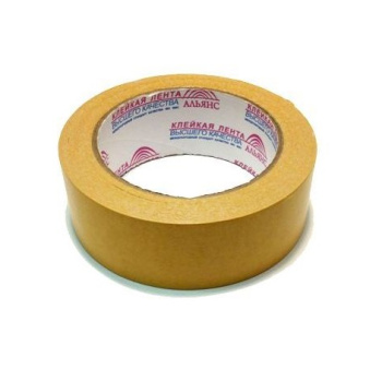 Лента клейкая двусторонняя на полипропилен. основе 38мм х25м АЛЬЯНС *1/48