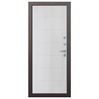 Дверь входная 960х2050х110 мм Ferroni Isoterma, правая, медный антик/астана милки