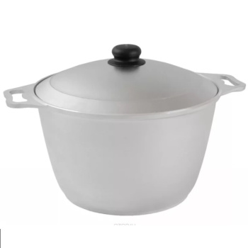 Кастрюля алюм. литая 6,0л мет.крышка Kukmara к60 (Кукмор) *1/5