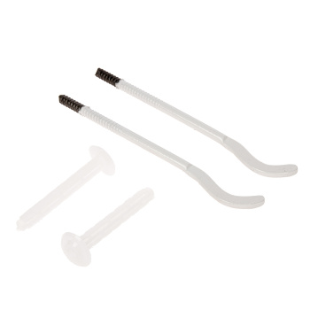 Кронштейн д/радиатора серый плоский с дюбелем 7,2х170мм (КОМПЛЕКТ 2ШТ) *1/50