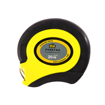 Рулетка 20м х10мм резино-пластик. корпус стальная лента арт.3017025 888 *1/6/36
