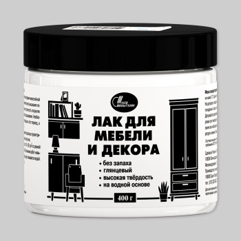 Лак акриловый для мебели и декора глянцевый 0,4 кг Новбытхим *1/6