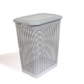 Корзина для белья пластм. 50л 420×310×560мм св.Серый арт.431293430 (Бытпласт) *16