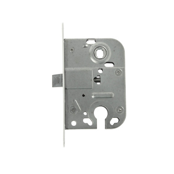 Защелка врезная д/финских дверей п/ручку и цил.механизм БЕЛЫЙ L 008 WW Фабрика Замков *1/5/50