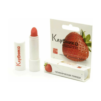 яяяГубная помада ЛАБОРАТОРИЯ ПРИРОДЫ Клубника гигиеническая 2,8гр *1