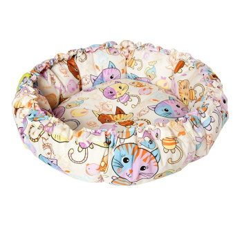 Лежанка "Ватрушка" Коты, 50 х 50 х 10 см 4250898