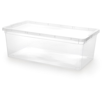 Коробка д/хранения пластм. 5,5л 341х190х119мм прозрачная арт.511 ("Полимербыт")*1/9