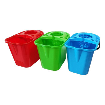 Ведро д/мытья пола пластм. 14л со вставкой для Отжима, прямоуголное ("МультиПласт") *1/10