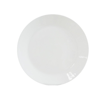 Тарелка стеклокерамика DECO Белая б/рис. мелкая d19см LMP75 *6/48