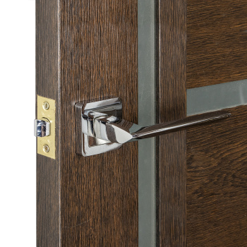 Дверное полотно остекленное BROZEX-WOOD Comfort-6, 2000х700х36 мм, кедр венге 3D