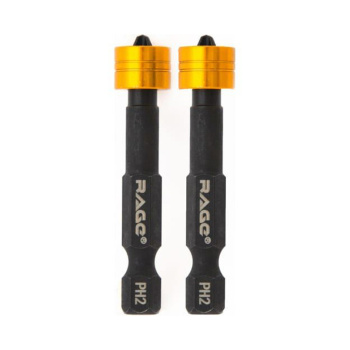 Бита крестовая с ограничителем PH2х50мм (2 шт) магнитS2хвостовик1/4"Е (554133) RAGE by VIRA *1