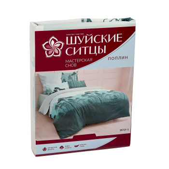 Постельное белье евро поплин Мастерская снов 20721-1, наволочки 70*70см - 2шт *1/8