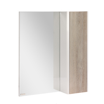 Зеркало-шкаф Домино Uno 60, левый/правый, 60x72x15.2 см, дуб серый