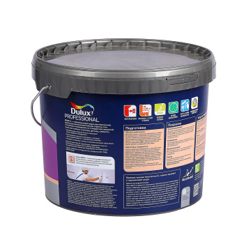 Краска латексная 9 л для стен и потолков DULUX BINDO 3, база BW, глубокоматовая