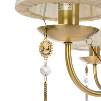 Люстра IL0023-3PSQ-24 AB CASTOR 40Вт Е14 S=18м2 *1