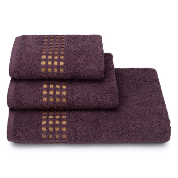 Полотенце махровое 40*60см Graph цв.18-1411 сливовый 415г/м2 ПЛ-125.01-5241 *5/20