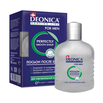 яяяЛосьон п/бритья DEONICA 90мл Для чувствительной кожи