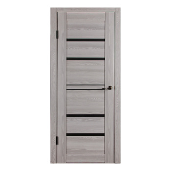 Дверное полотно остекленное 2000х800х38 мм Двери Гуд Х31, ривьера айс/графит