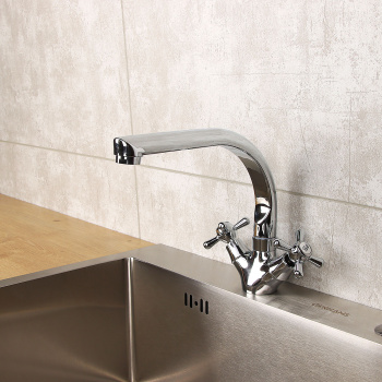 Смеситель для кухни Эверест В69-301 высокий излив *1/10