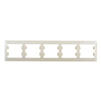 Рамка "Glossa" 5-м. горизонт. беж. GSL000205 *1