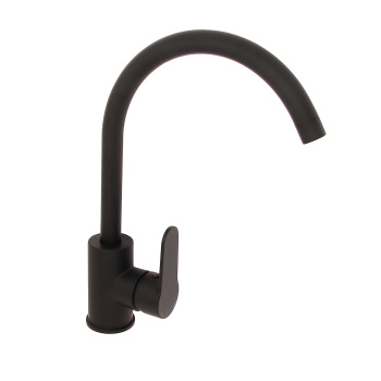 Смеситель для кухни Milardo Poli POLBLJ0M05 высокий излив, черный *1