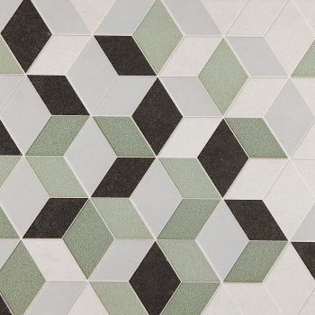 Плитка декоративная Шахтинская плитка Веста 01, 250х400х7 мм, зеленый