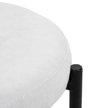 Табурет металл."Cindy" 430x470xh600 380мм,опора металл 22мм черный КОНФЕТТИ СИЛЬВЕР*2