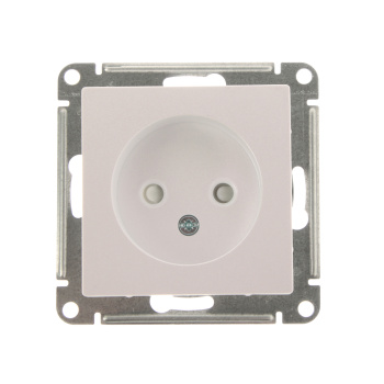 Механизм розетки 1-м СП ATLAS DESIGN без заземл. защ. шторки 16А жемчуг SchE ATN000449