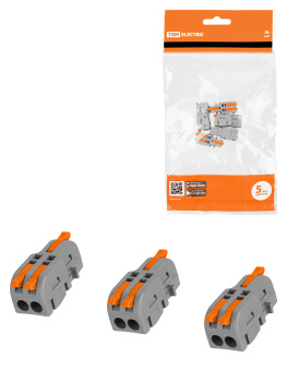 Клемма разветвительная 2 конт. СКР-412 4мм2 (5шт) TDM SQ0527-0311 *1/16