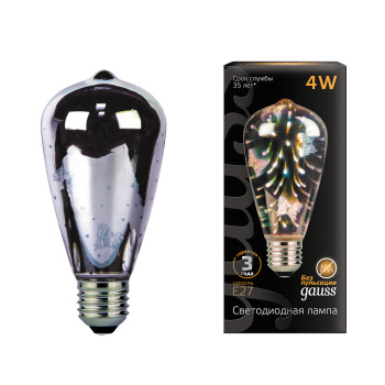 Лампа Gauss LED 3D-Butterfly E27 4W
